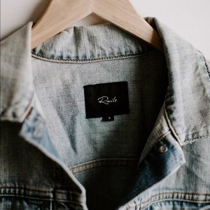 Rails distressed denim jacket